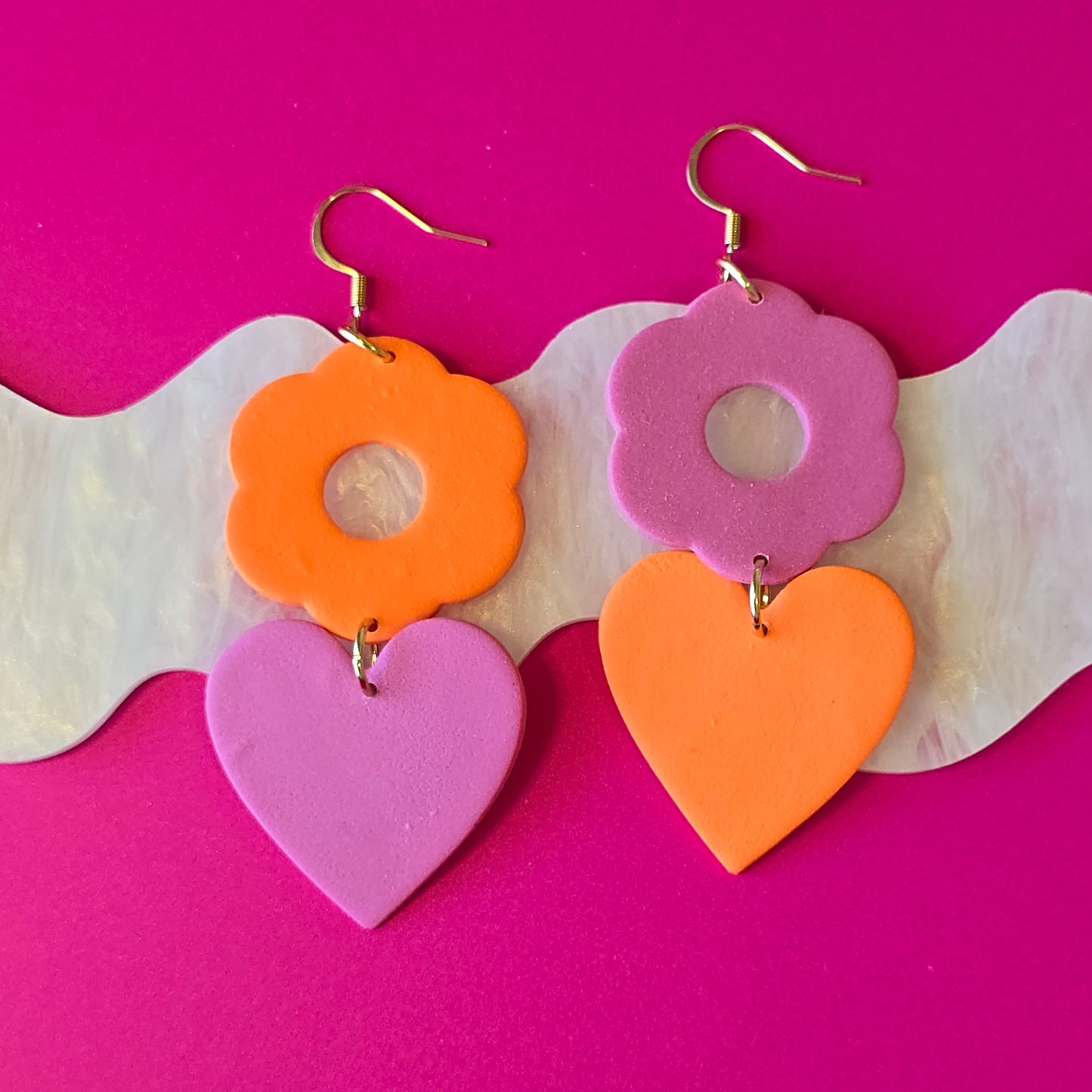 AROHA | Flower & Heart Dangles